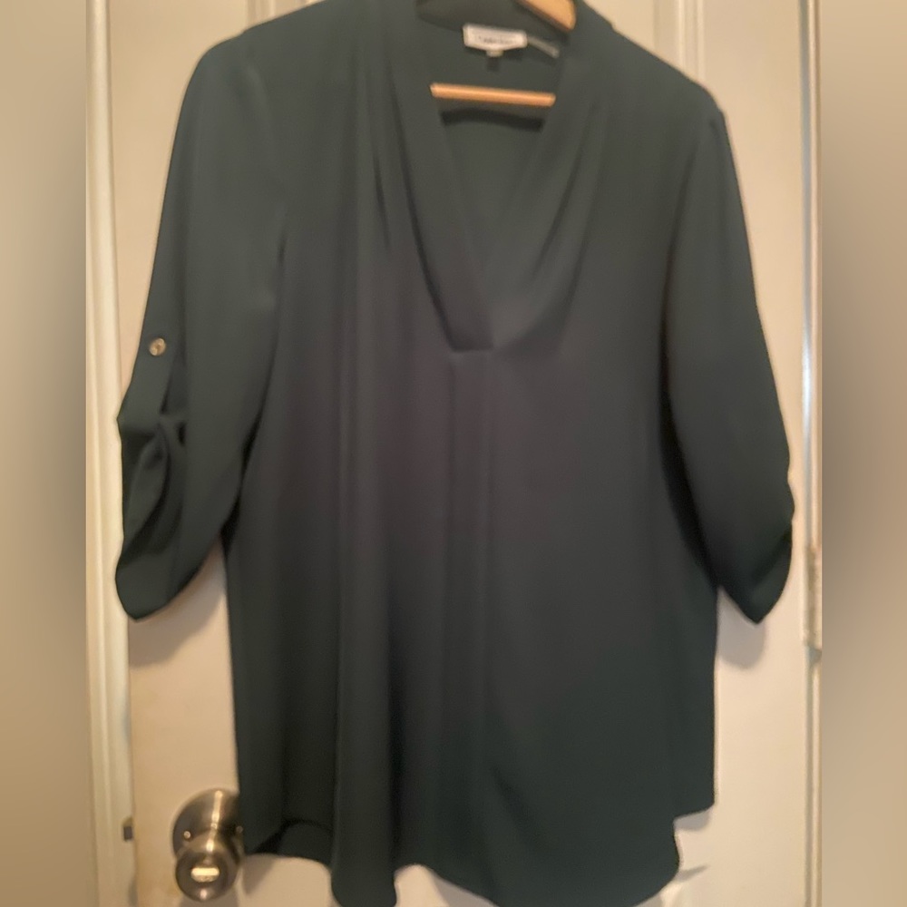 Hunter Green Calvin Klein Blouse